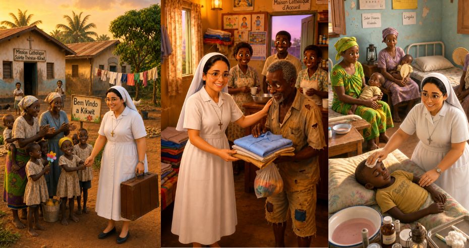 Irmã Vitarosa, Em 1982 chegou ao Congo, em Kikwit.